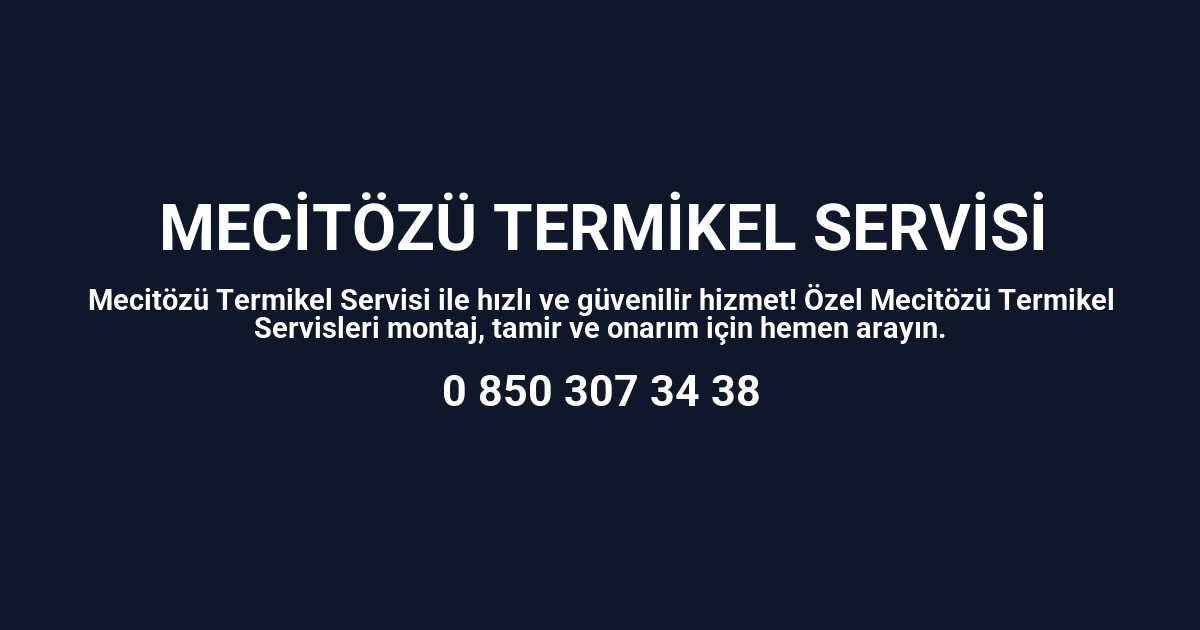 Mecitözü Termikel Servisi